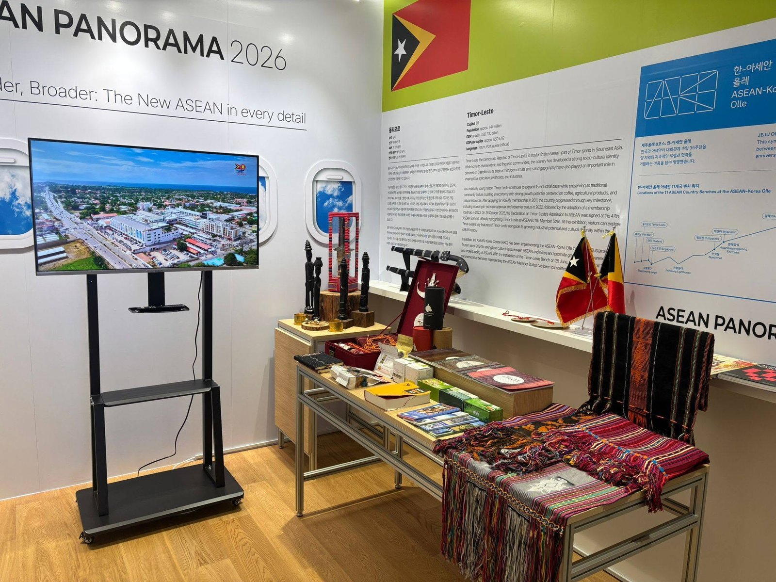 The Timor-Leste exhibition zone at the close of the ASEAN Panorama Exhibition 2026