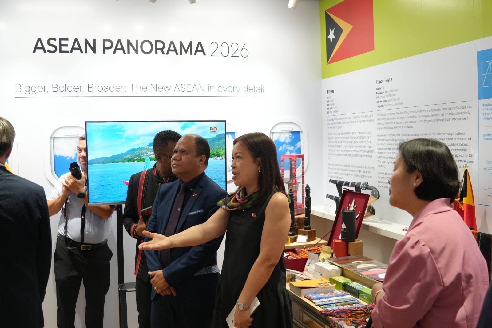 Cultural artifacts from Timor-Leste presented at the ASEAN Hall, Korea Press Center