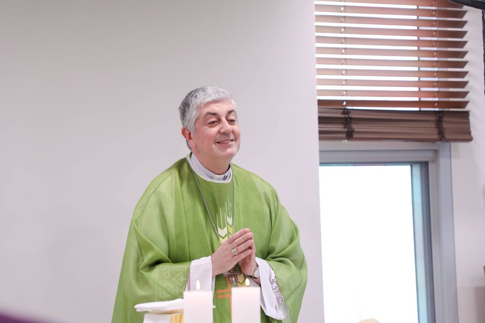 Archbishop Geovanni Gaspari celebrates Holy Mass at the Apostolic Nunciature, Seoul
