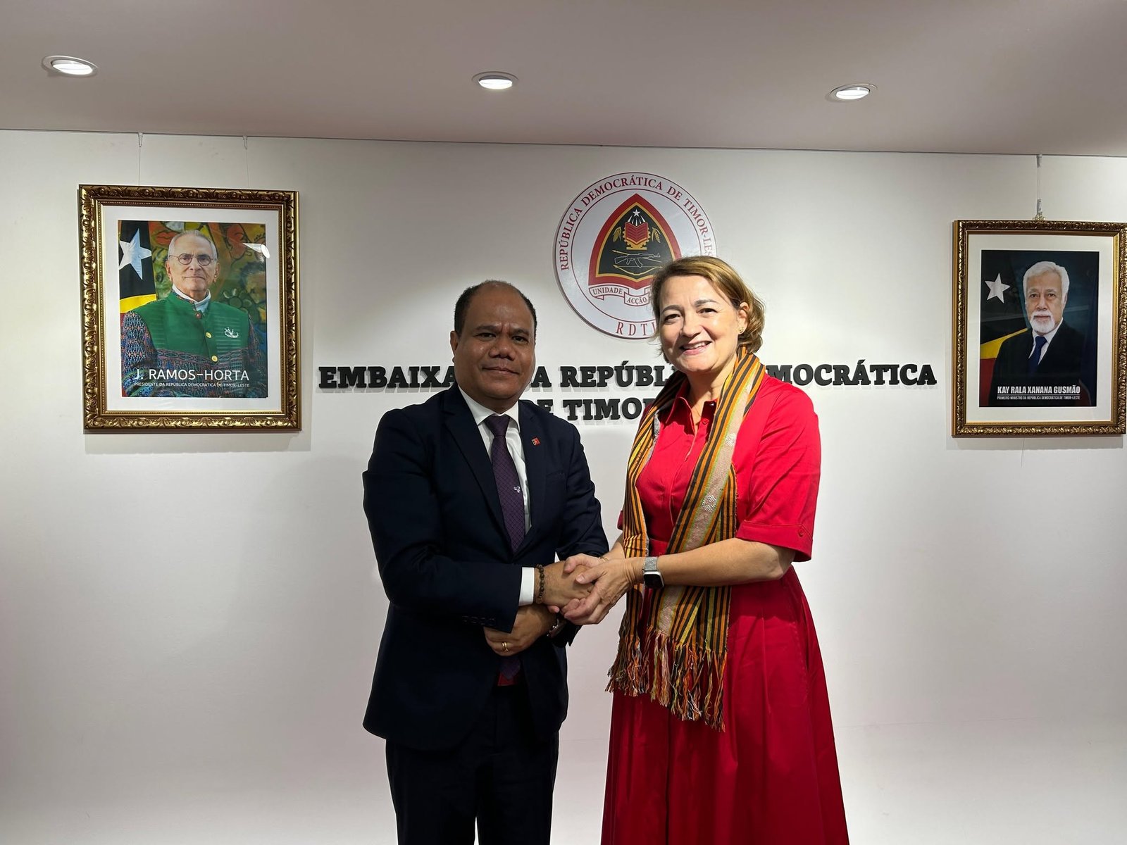 Ambassador Benevides and Ambassador Sequeira