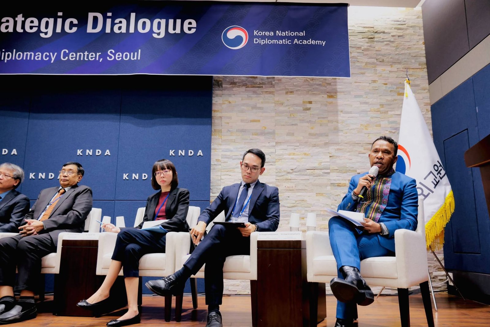 Panel discussion during the open session
